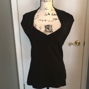 White House Black Market Beaded Top